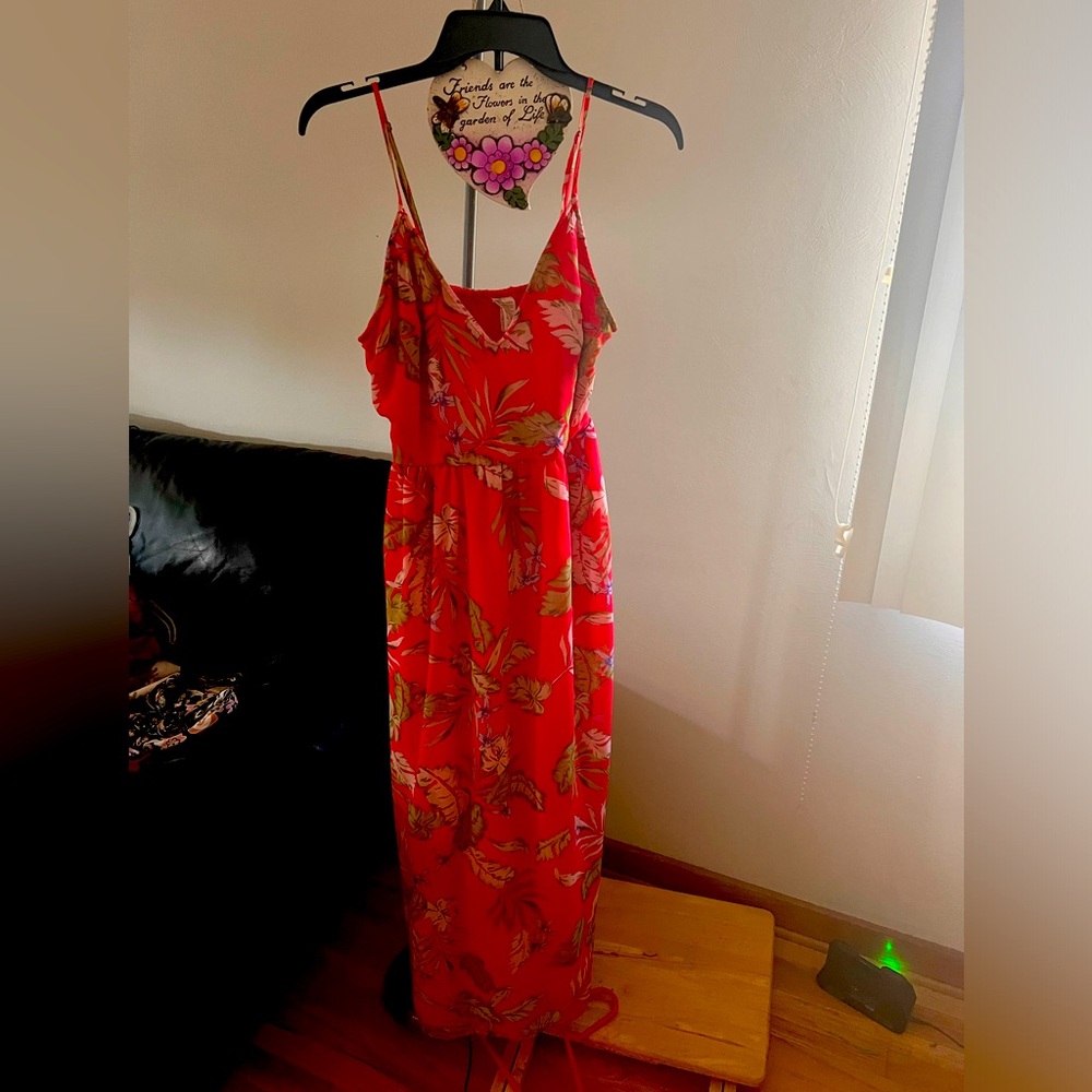 Japan large maxi dress has rip at bottom of dress